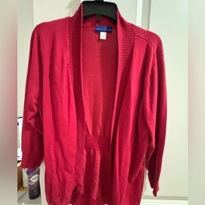 Sears Red Women's Cardigan Sweater